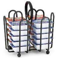 Tablecraft Heavyweight Black Powder Coated Metal Jelly Packet Rack -- 12 per case