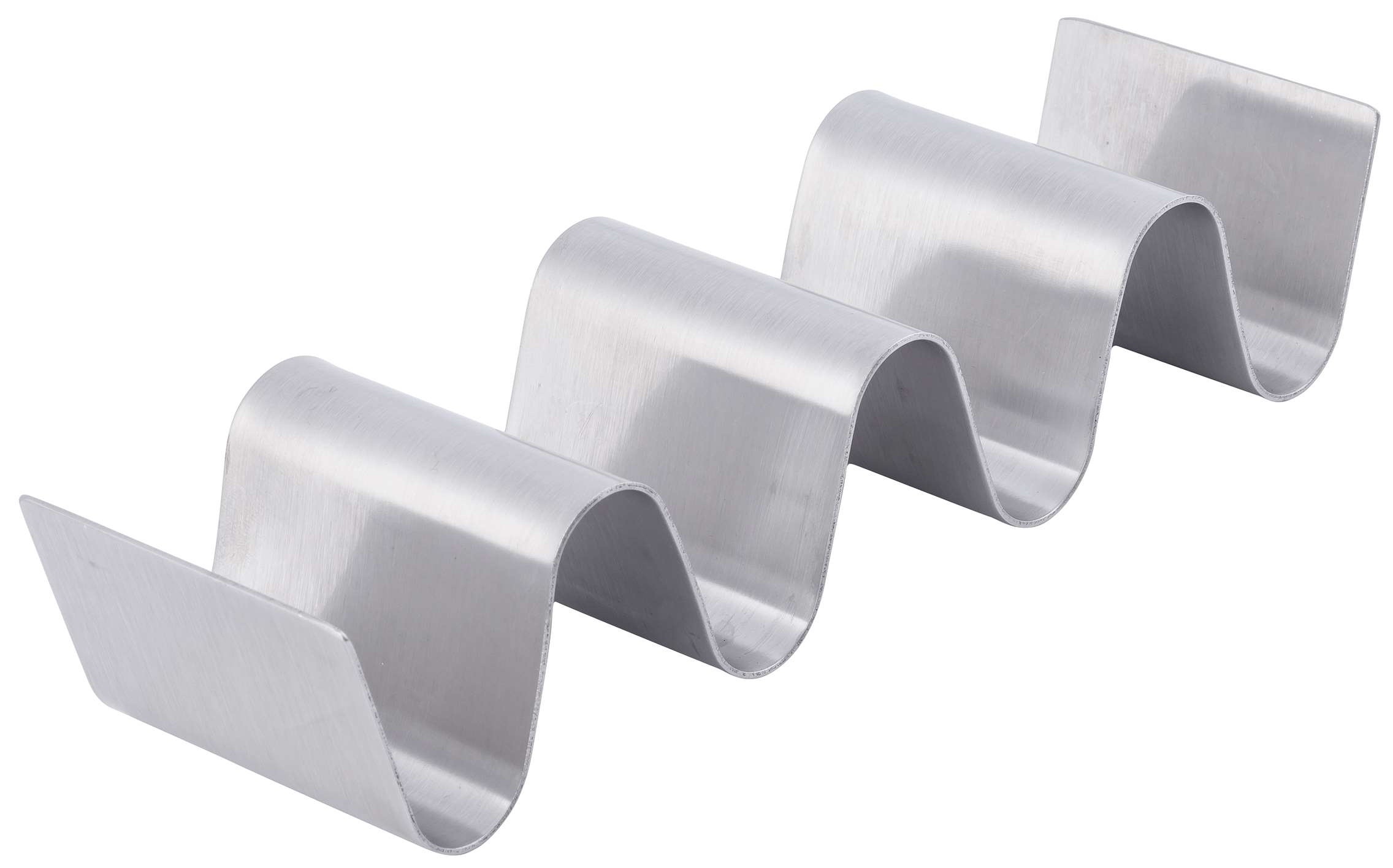 Tablecraft 3-4 Taco Taxi Stainless Steel Solid Taco Server -- 12 per case