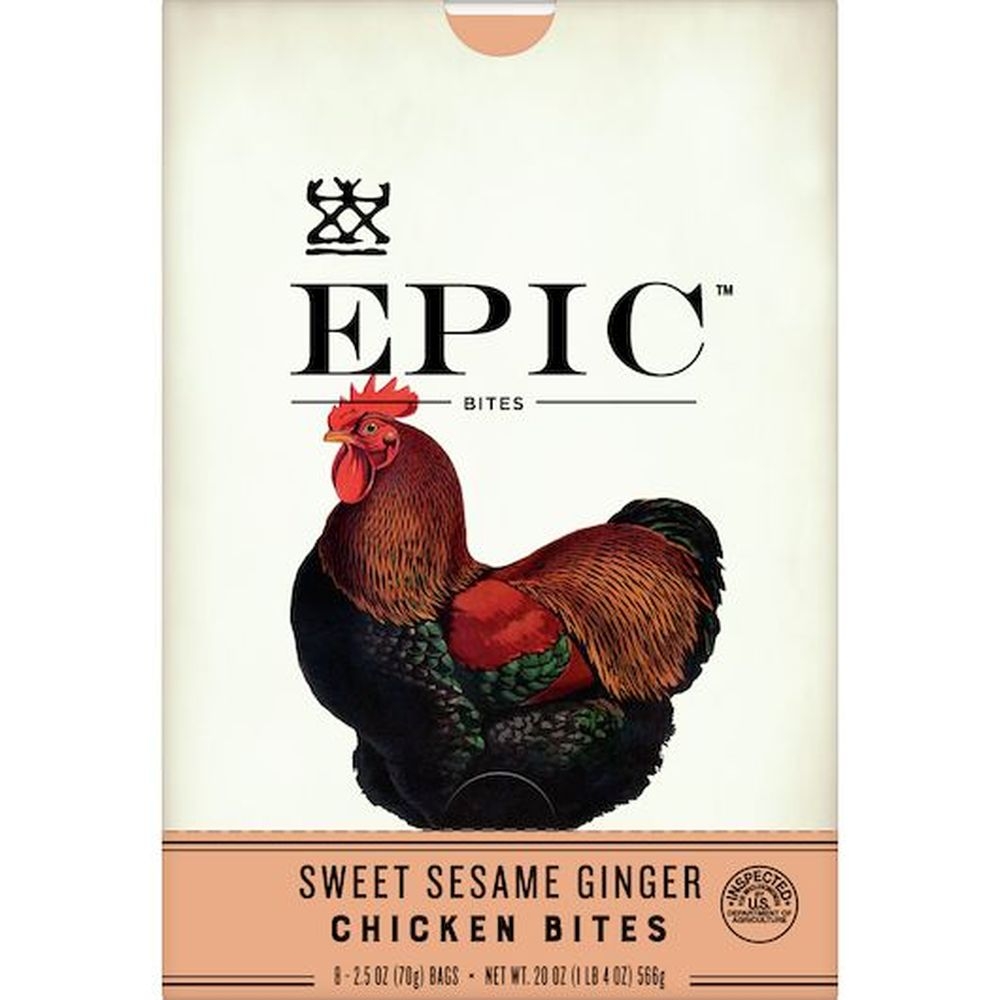 Epic Sweet Sesame Ginger Chicken Bites, 20 Ounce -- 8 per case