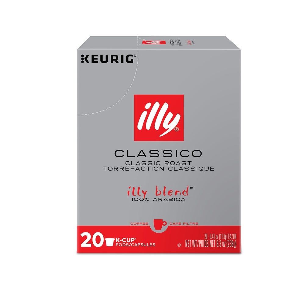 Illy Classico Medium Roast Coffee Keurig K-Cup Pod, 20 count -- 4 per case