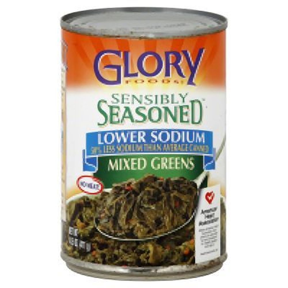 Glory Foods Simply Seasoned Mixed Greens, 14.5 Ounce -- 12 per case