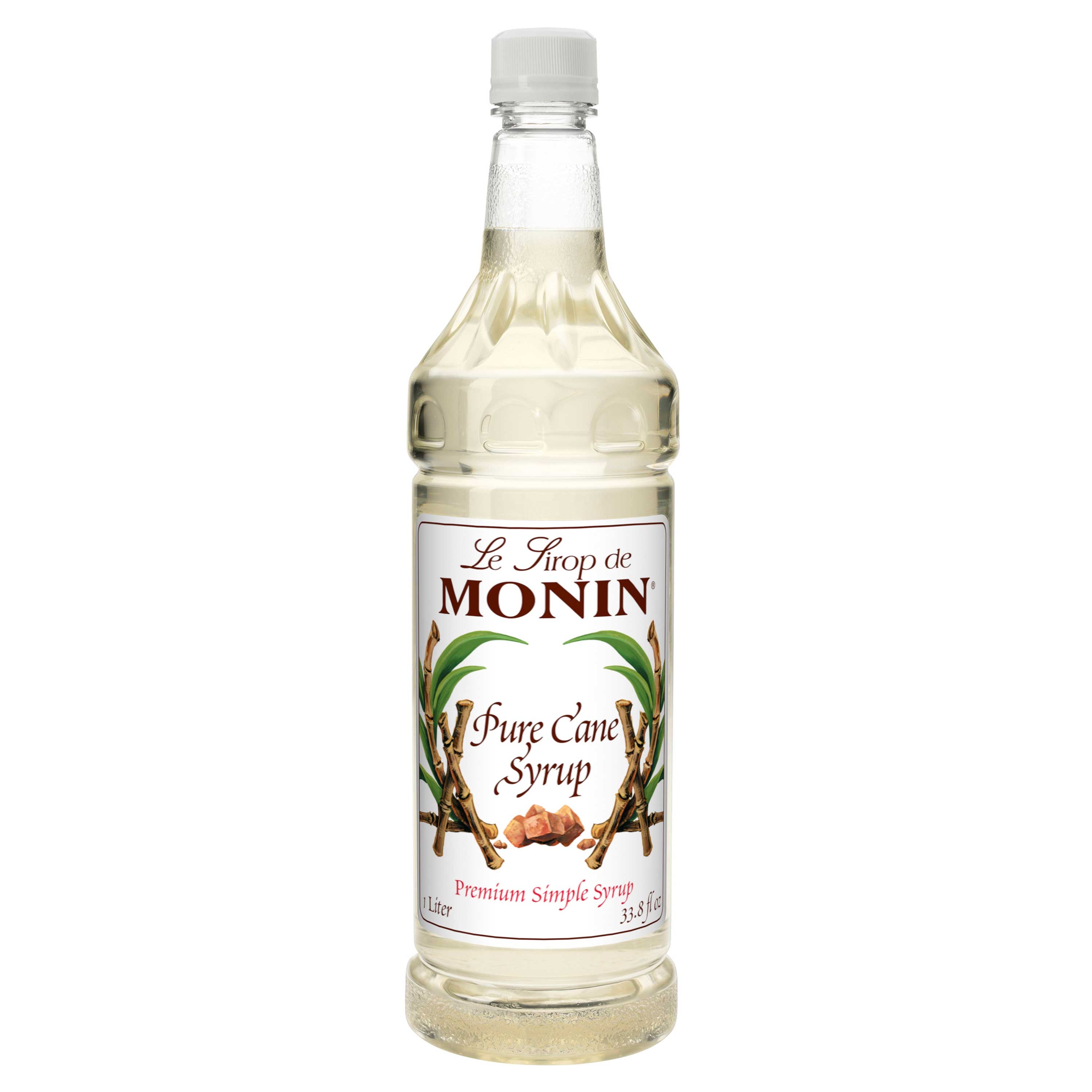 Monin Pure Cane Flavor Syrup, 1 Liter -- 4 per case.