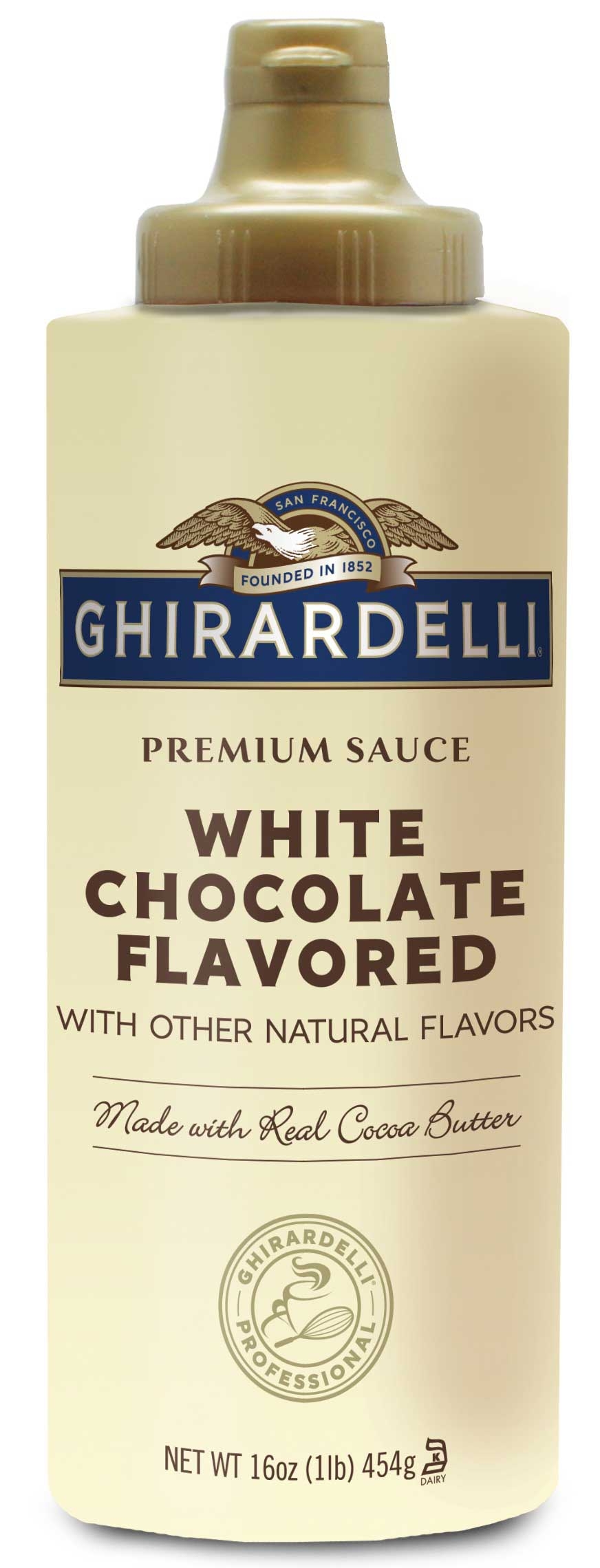 Ghirardelli White Chocolate Sauce, 16 Ounce -- 12 per case