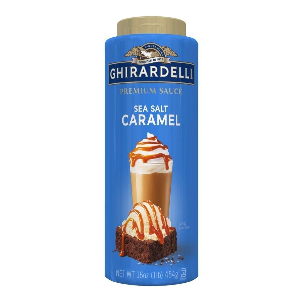 Ghirardelli Premium Sea Salt Caramel Sauce, 16 Ounce -- 6 per case