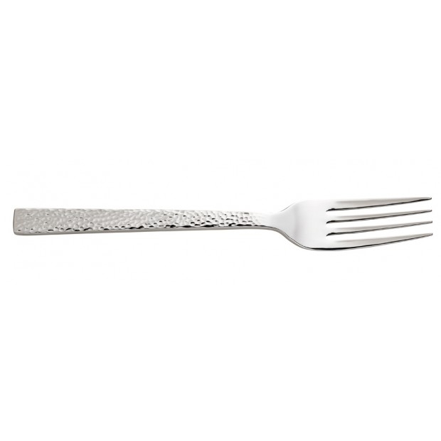 Oneida 18/0 Stainless Steel Chefs Table Hammered Finished Dinner Fork, 7.875 inch Width -- 12 per case.