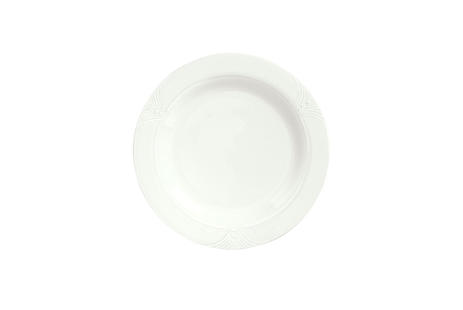 Syracuse China Cafe Royal Rideau Medium Rim Plate, 5 5/8 inch -- 36 per case.