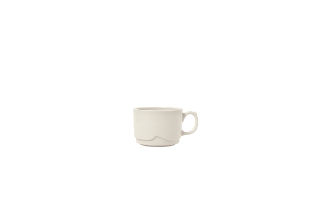 Syracuse China Barista Undecorated Large Flint Body Stacking Cup, 12 Ounce -- 24 per case.