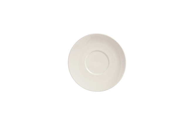 Syracuse China Barista Undecorated Medium Flint Body Saucer, 6 1/4 inch -- 36 per case.