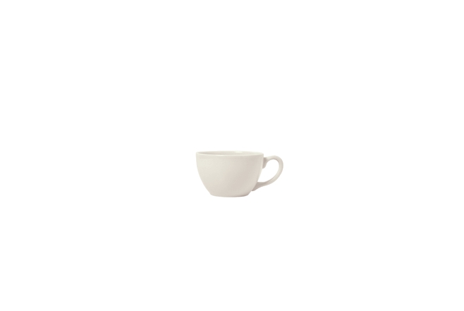 Syracuse China Alatta White Undecorated Flint Body Coffee Cup, 16 Ounce -- 24 per case.