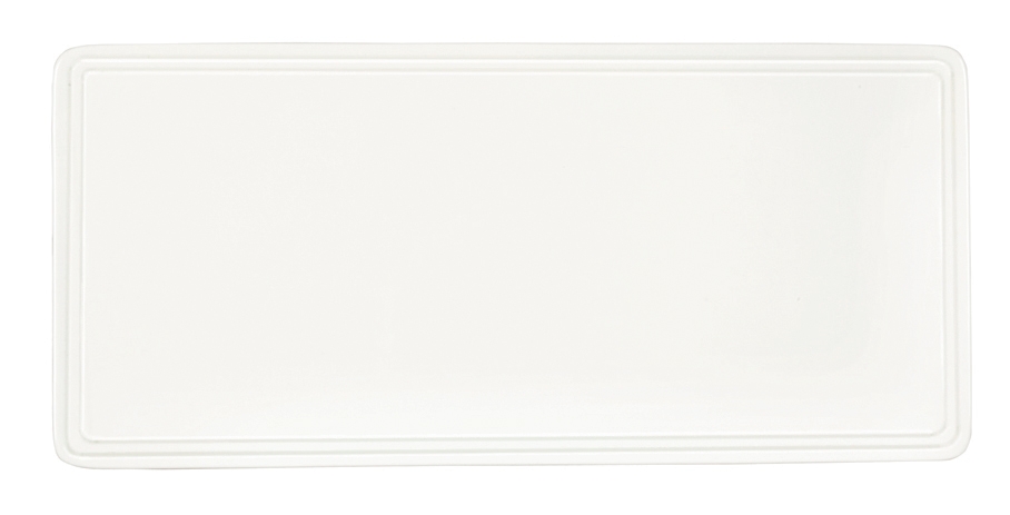 Syracuse China Flat Rectangular Tray, 5.18 x 11 inch -- 12 per case.