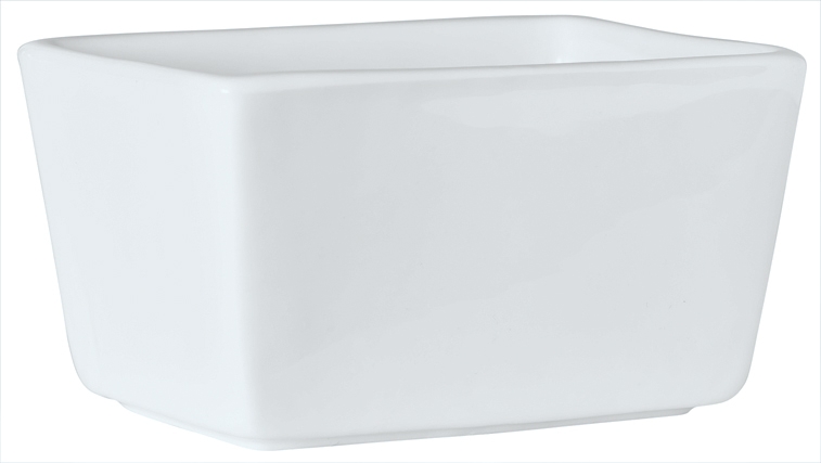 Syracuse China Aluma White Reflections Sugar Packet Holder -- 36 per case.