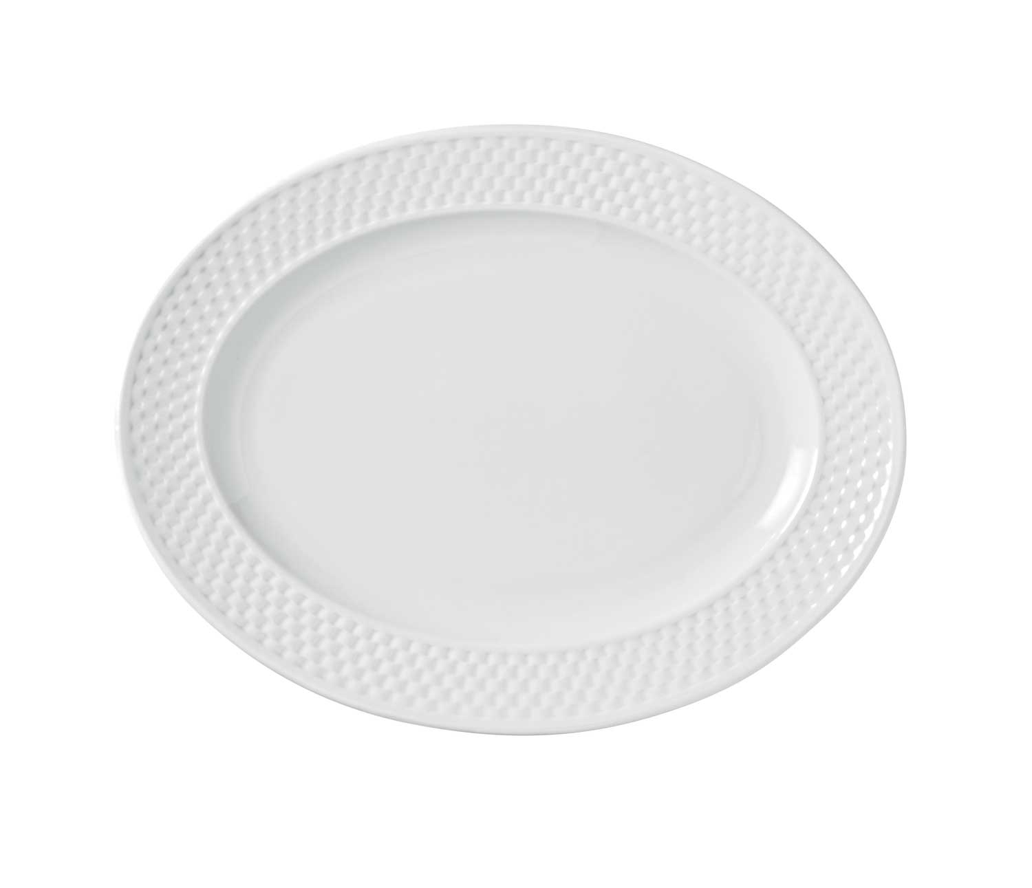 Syracuse China EOS Small Oval Platter, 11 1/8 x 8.75 inch -- 12 per case.