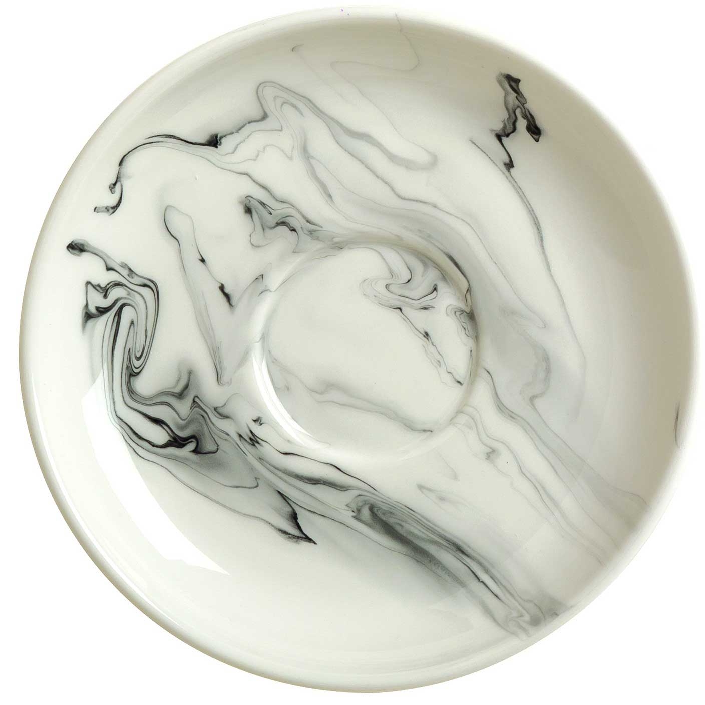 Syracuse Smoke Coupe Tea Saucer, 6 inch -- 36 per case.