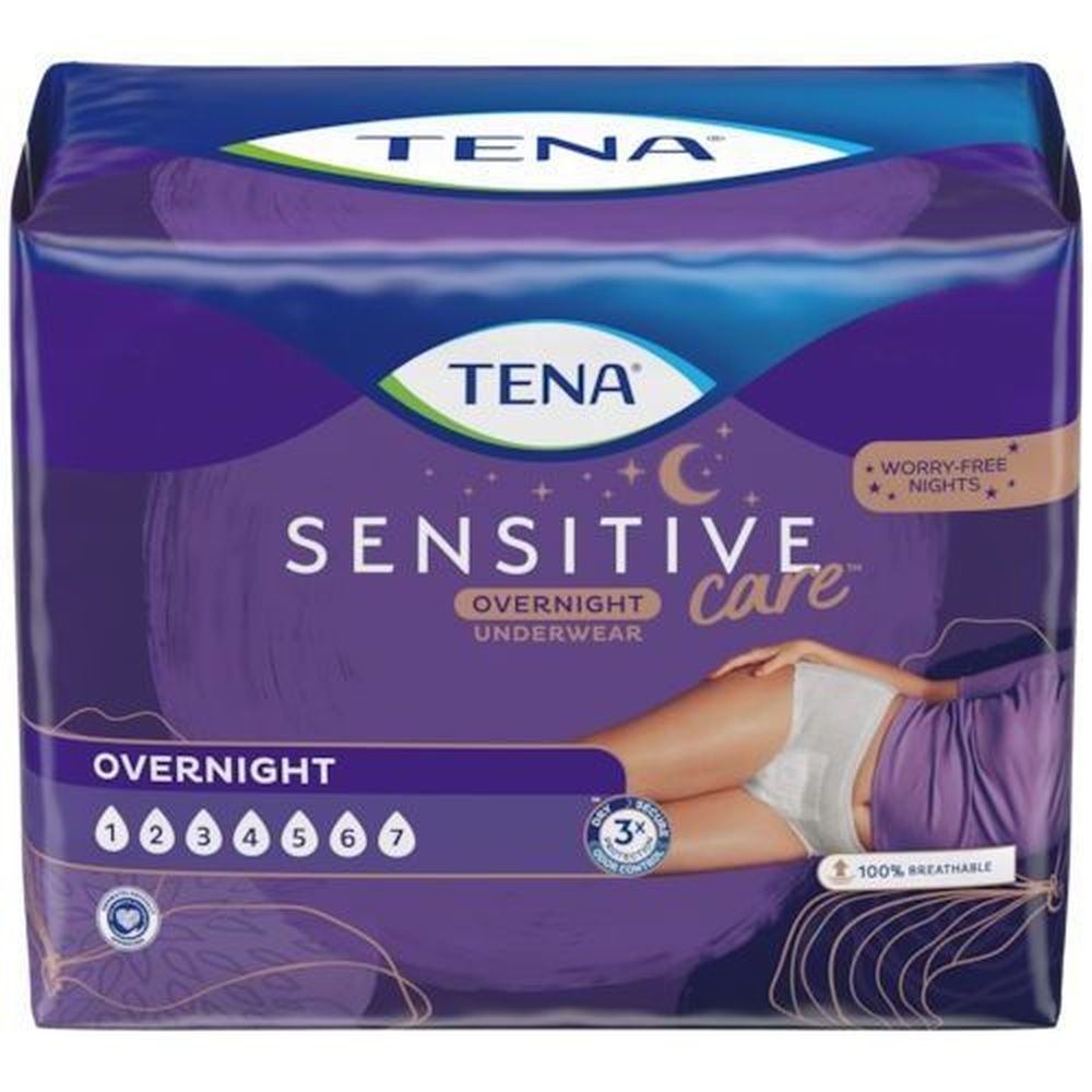 Tena Sensitive Care Large Overnight Underwear, 16 count -- 4 per case