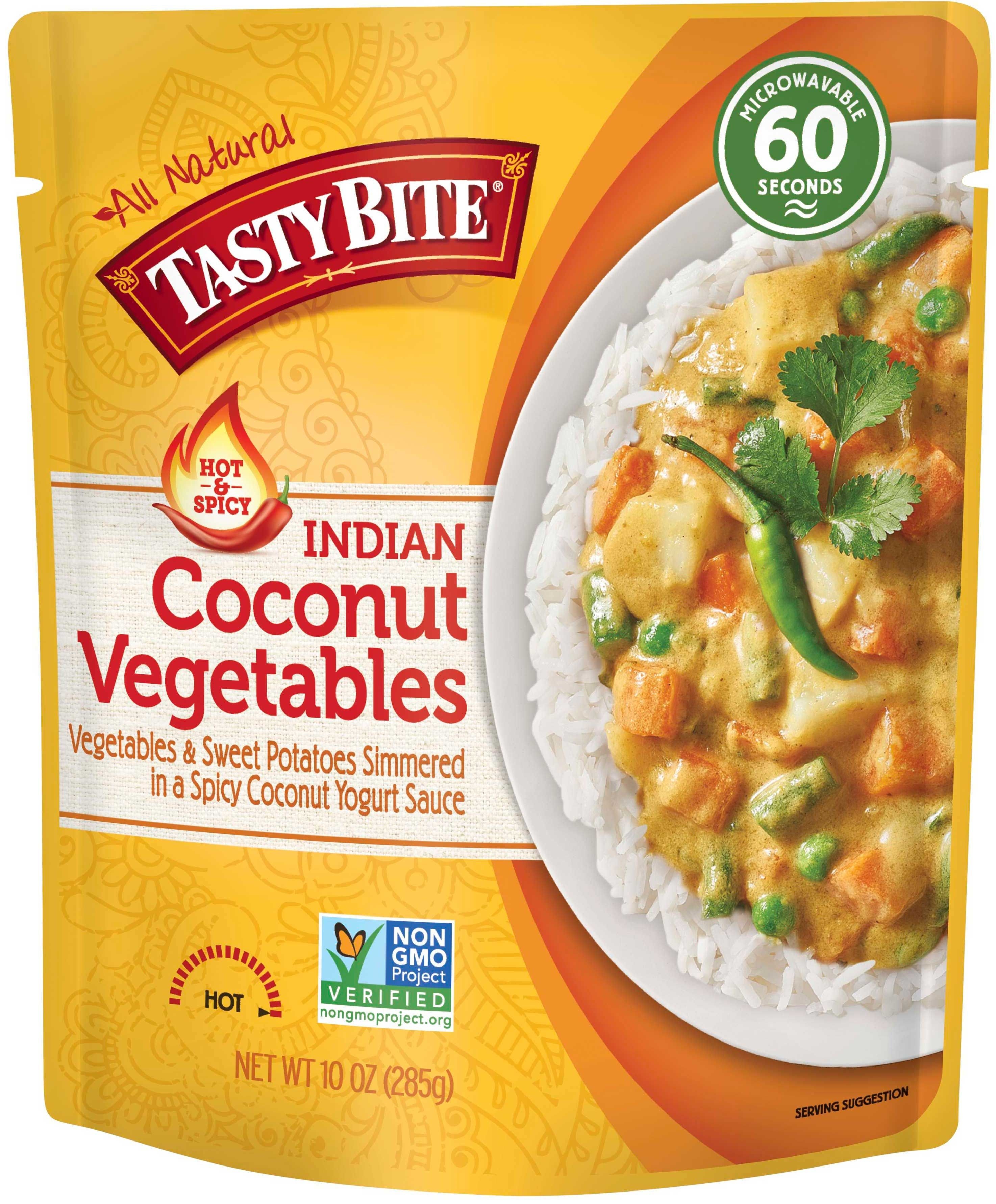 Tasty Bite Hot and Spicy Coconut Vegetables, 10 Ounce -- 48 per case