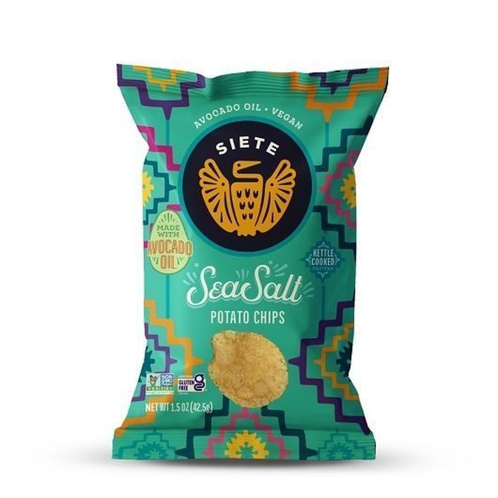 Siete Sea Salt Kettle Cooked Potato Chips, 1.5 Ounce -- 24 per case