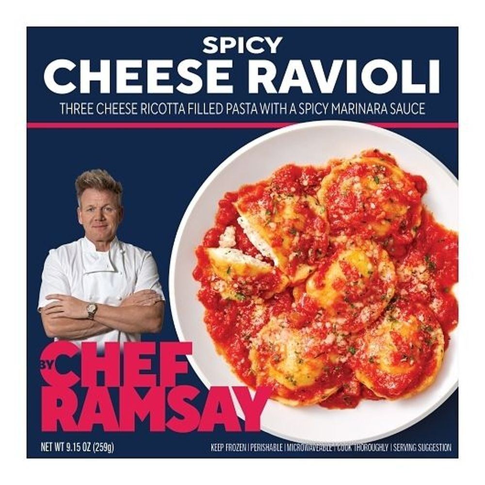 By Chef Ramsay Spicy Cheese Ravioli with Calabrian Chili Marinara Sauce, 9.15 Ounce -- 8 per case