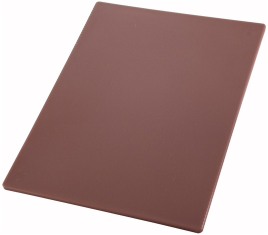 Winco Brown Cutting Board, 18 x 24 x 0.5 inch -- 6 per case