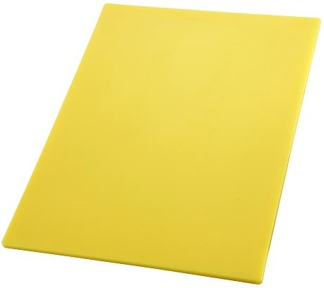 Winco Yellow Cutting Board, 12 x 18 x 1/2 inch -- 6 per case