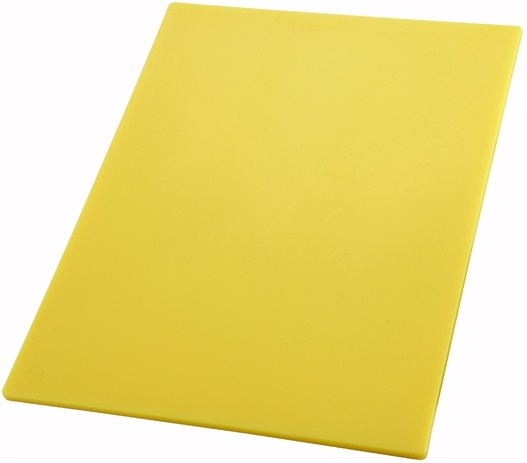 Winco Yellow Cutting Board, 18 x 24 x 1/2 inch -- 6 per case