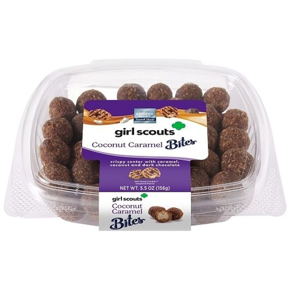 Edward Marc Chocolatier Girl Scout Coconut Caramel Bites, 5.5 Ounce - 12 per case