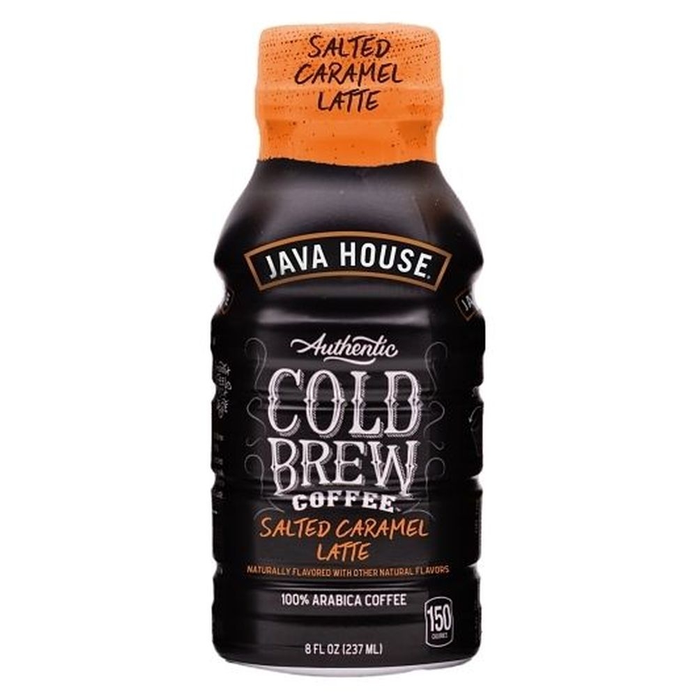 Java House Authentic Salted Caramel Latte Cold Brew Coffee, 8 Fluid Ounce -- 12 per case