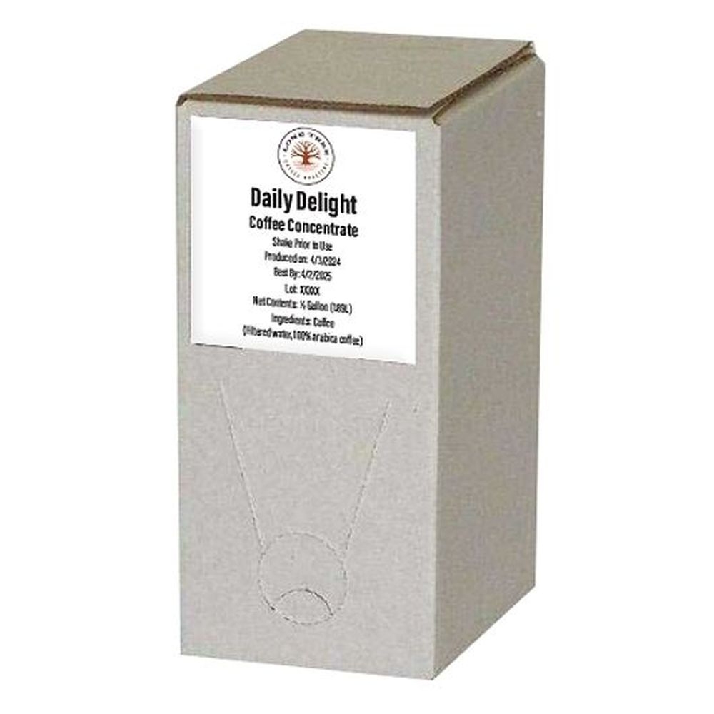 Lone Tree Daily Delight 20:1 Coffee Concentrate, 0.5 Gallon -- 2 per case