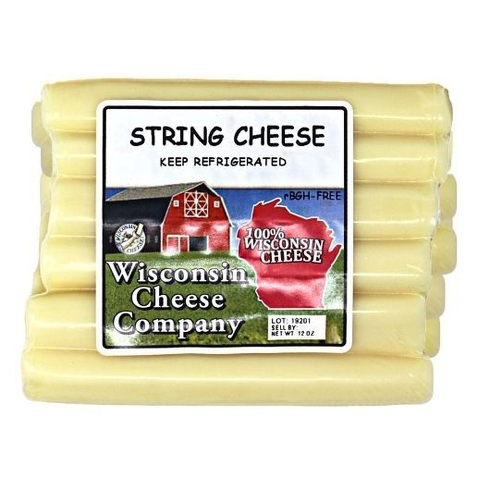 Wisconsin Cheese Company String Cheese Stick, 12 Ounce -- 12 per case