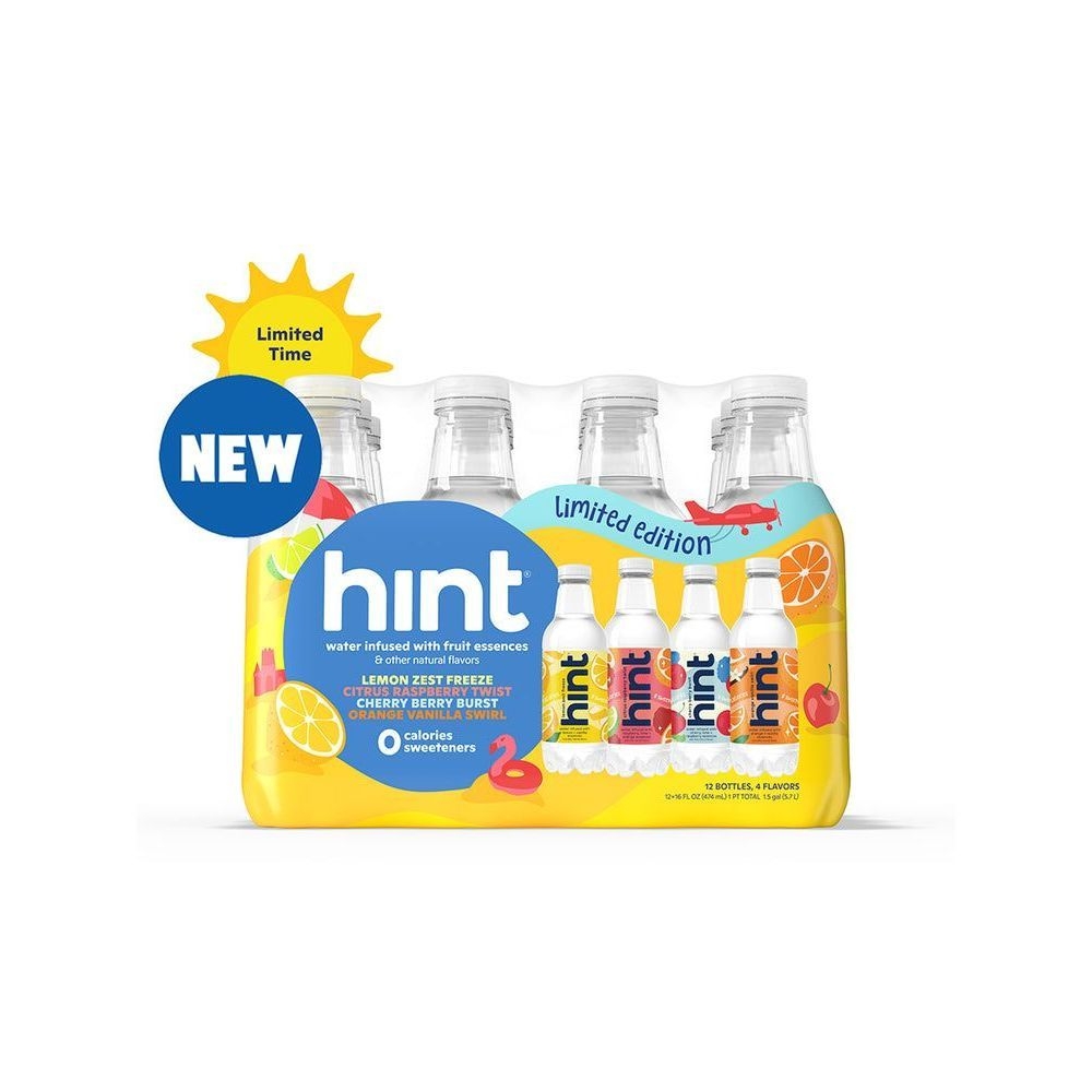 Hint Summer Classics Flavored Water - Variety Pack, 192 Fluid Ounce