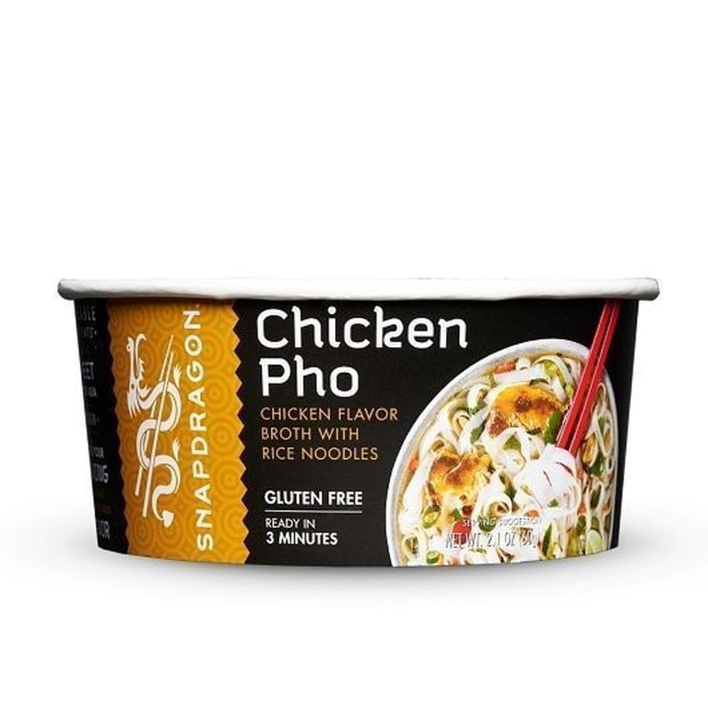 Snapdragon Chicken Pho Rice Noodle Soup Bowl, 2.1 Ounce -- 36 per case