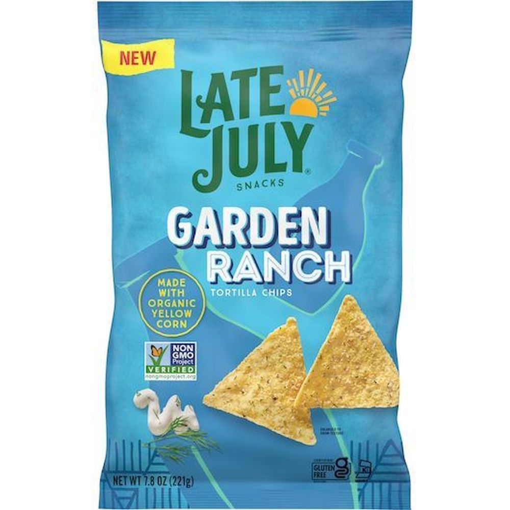 Late July Organic Clasico Garden Ranch Tortilla Chips, 7.8 Ounce -- 12 per case