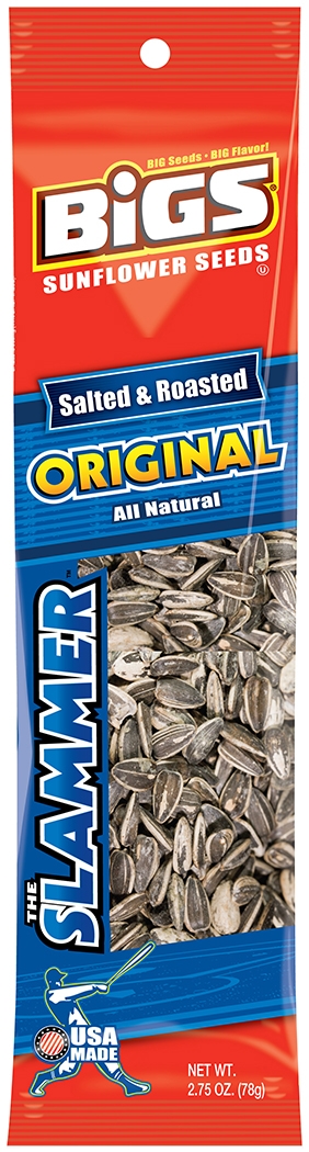 Bigs Original Salted and Roasted Sunflower Seed, 2.75 Ounce -- 72 per case.