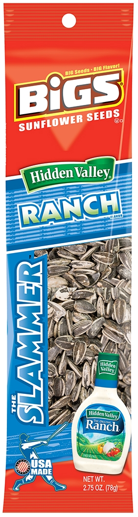 Bigs Hidden Valley Ranch Sunflower Seeds, 2.75 Ounce -- 72 per case.