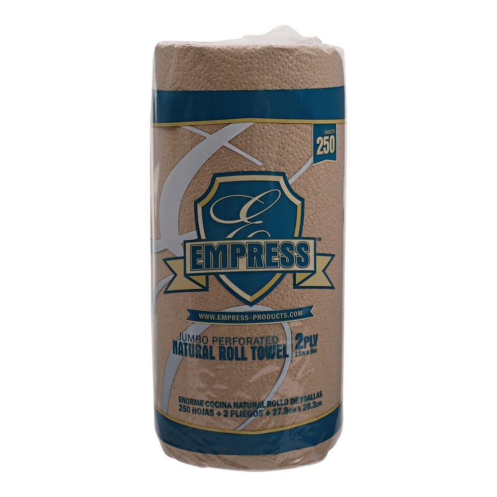 Empress Natural 2-Ply Kitchen Roll Towel, 8 x 11 inch -- 3000 per case.