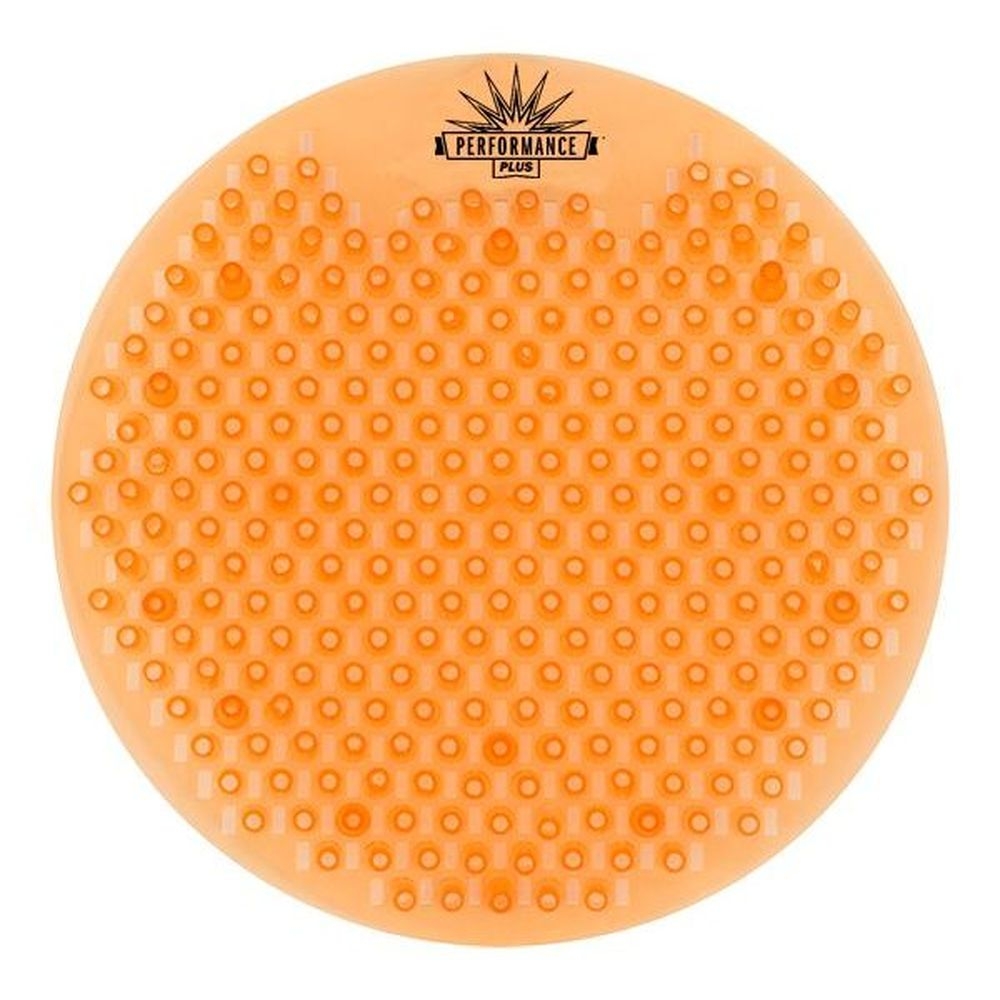 Performance Plus Round Citrus Grove Scent Splash Free Orange Urinal Screen -- 10 per case.