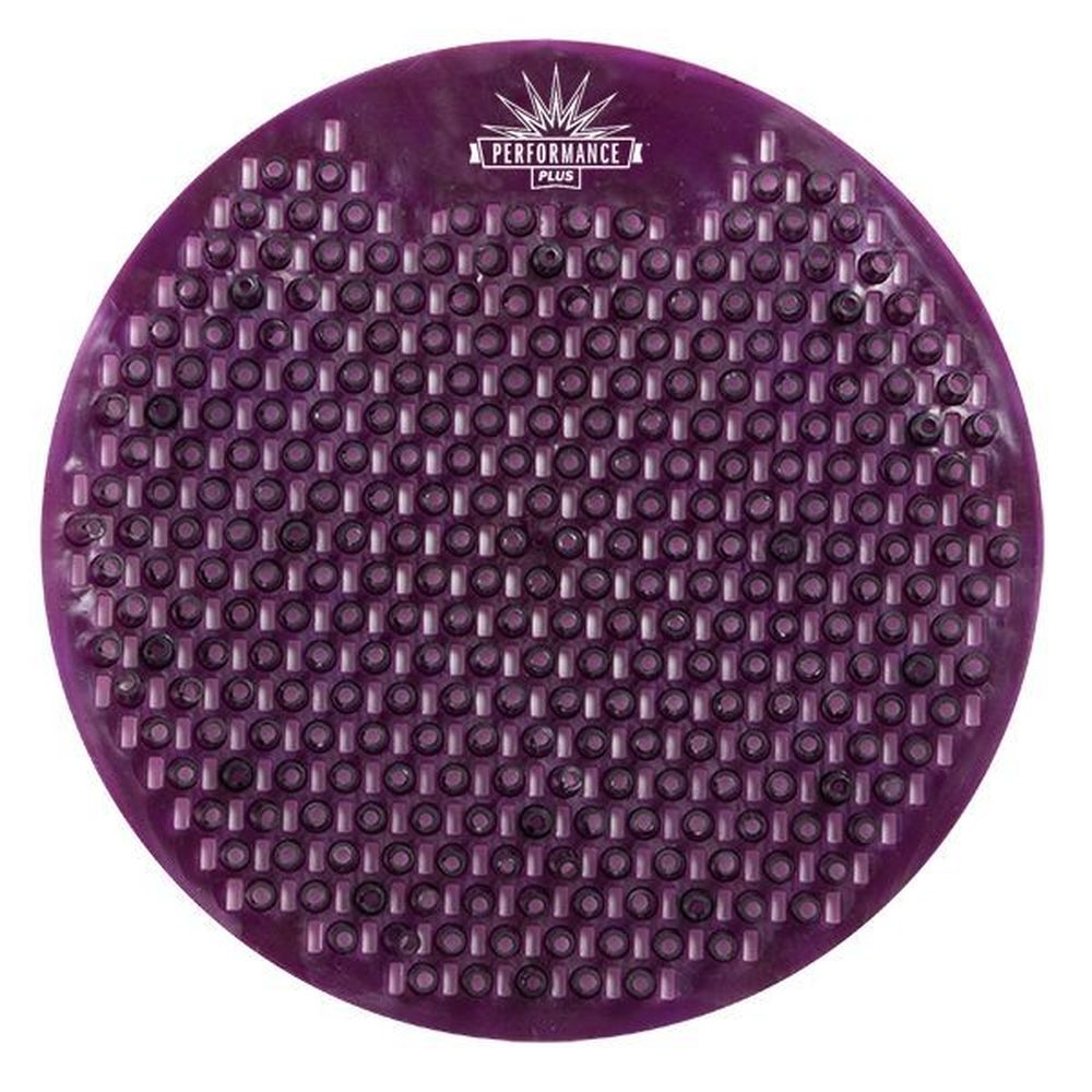 Performance Plus Round Vineyard Scent Splash Free Purple Urinal Screen -- 10 per case.