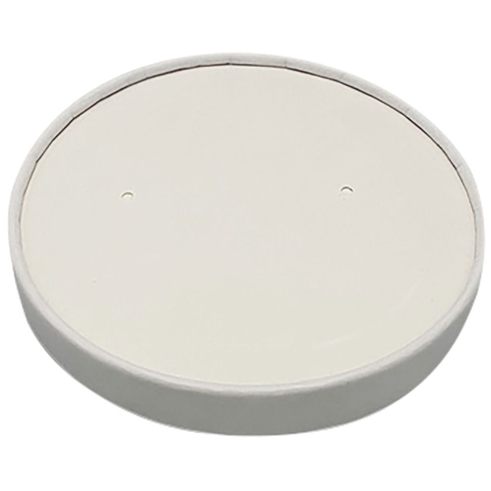 Empress White Paper Vented Lid for 8 - 16 Ounce Paper Food/Soup Container -- 500 per case.