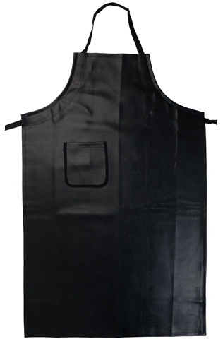 Winco Heavy Naugahyde Vinyl Apron with Pocket, 26.5 x 41.25 inch -- 24 per case