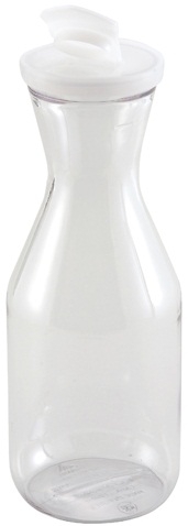 Winco Polycarbonate Decanter with Flip Top Lid, 1 Quart -- 24 per case