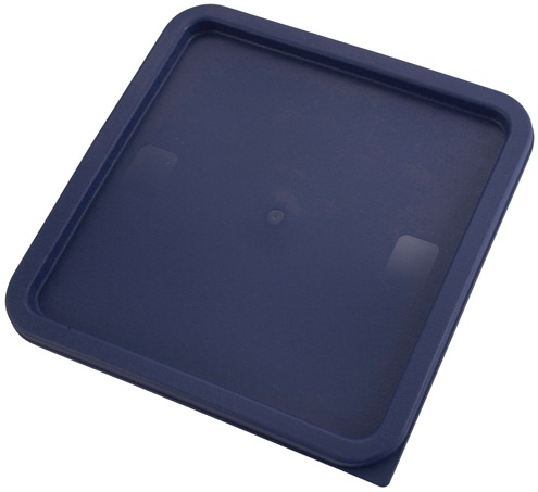 Winco Polyethylene Blue Cover for Square Storage Container -- 6 per case