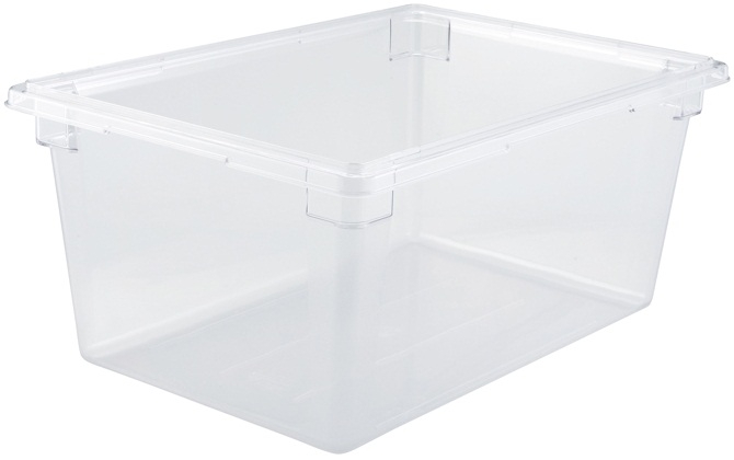 Winco Polycarbonate Clear Food Storage Box, 18 x 26 x 12 inch -- 3 per case