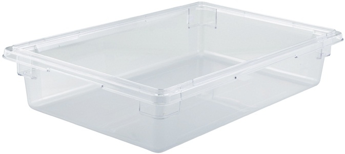 Winco Polycarbonate Clear Food Storage Box, 18 x 26 x 6 inch -- 6 per case