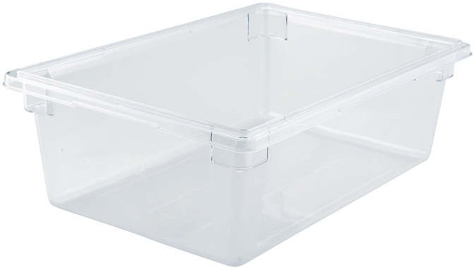 Winco Polycarbonate Clear Food Storage Box, 18 x 26 x 9 inch -- 4 per case