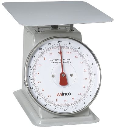 Winco Receiving Scale, 8 Inch Dial -- 6 Per Case