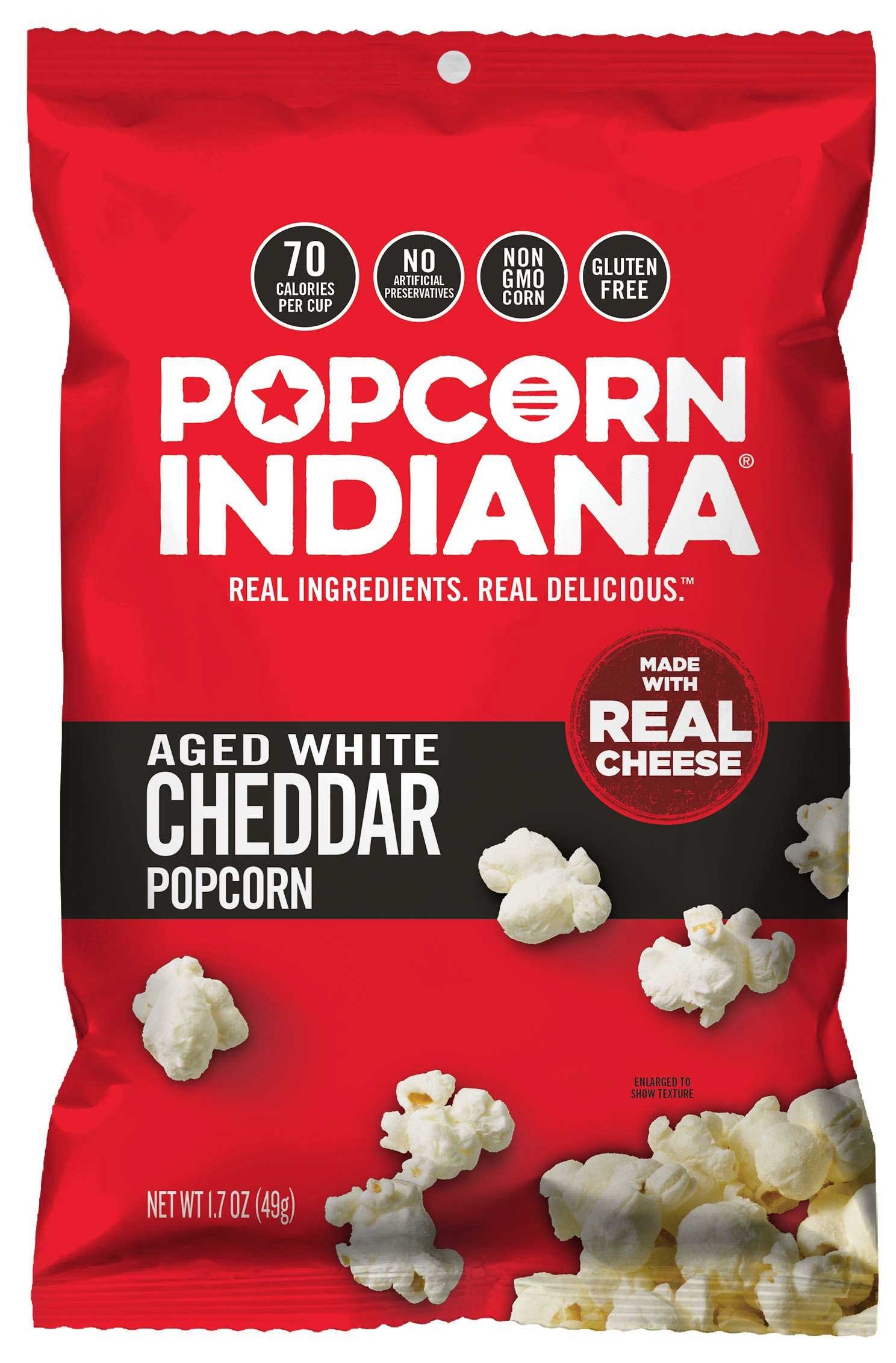 Popcorn Indiana Aged White Cheddar Popcorn, 1.7 Ounce -- 6 per case.