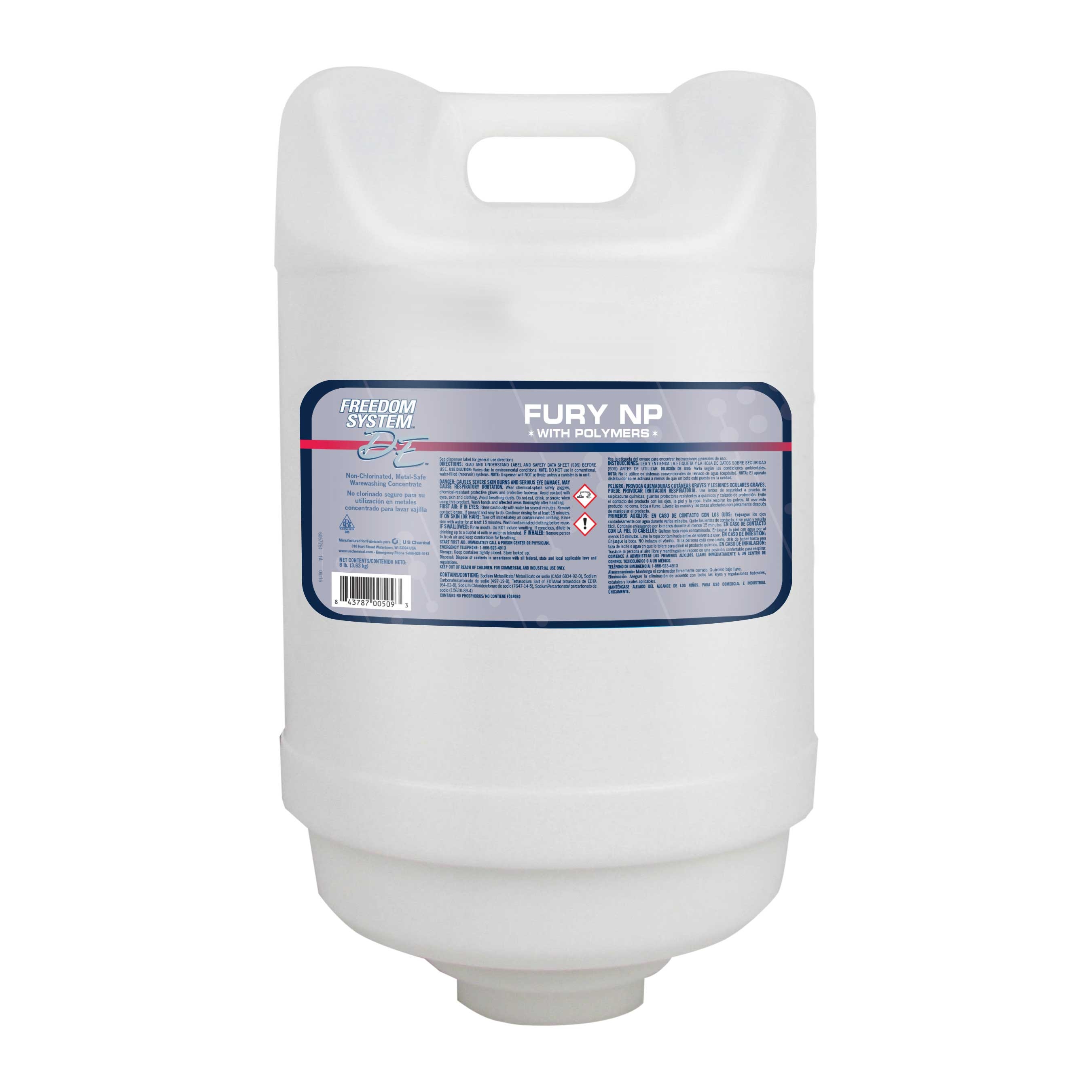 US Chemical Fury NP Warwash Concentrate, 8 Pound -- 4 per case.