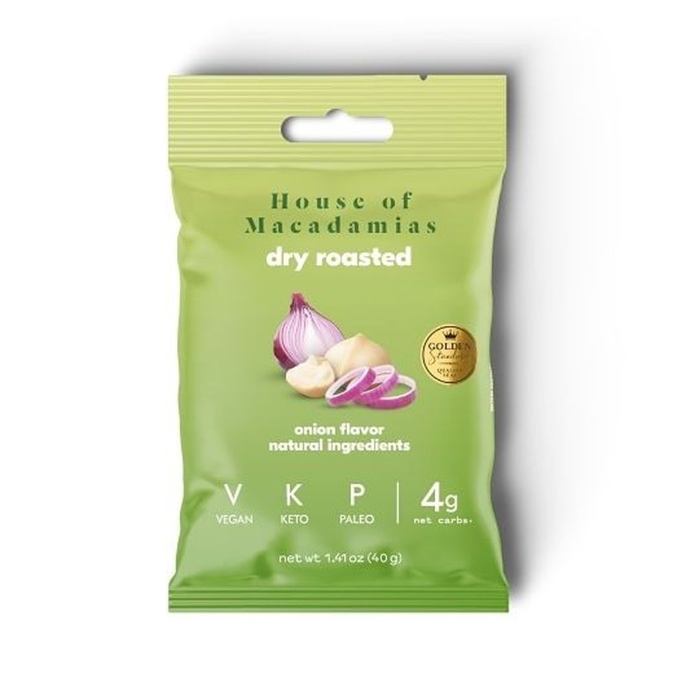 House Of Macadamias Onion Seasoned Macadamia Nuts, 1.41 Ounce -- 96 per case