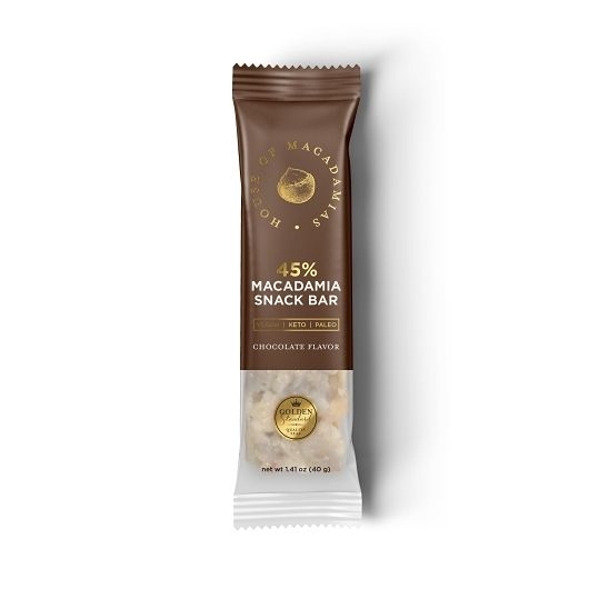 House Of Macadamias Chocolate Macadamia Snack Bar, 1.41 Ounce -- 96 per case