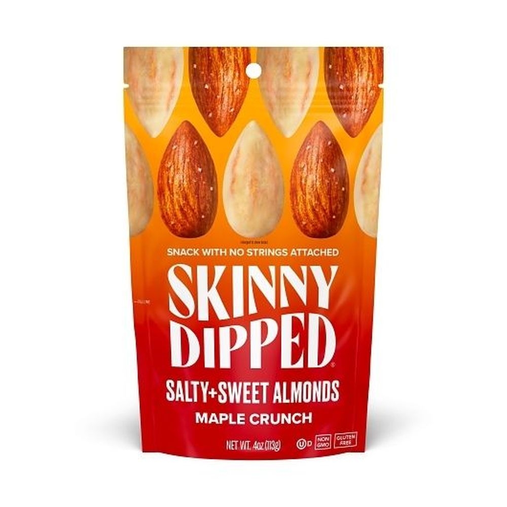 Skinny Dipped Maple Crunch Salty and Sweet Almonds, 4 Ounce - 10 per case