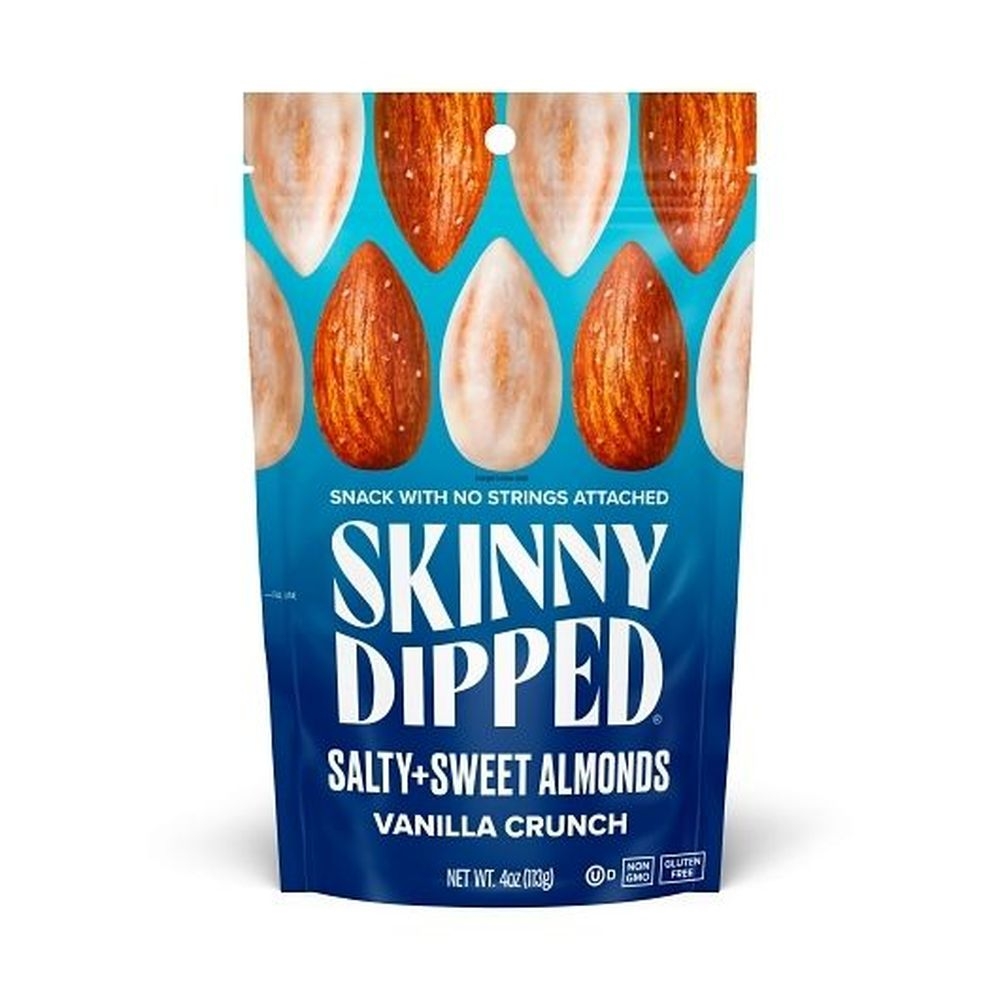 Skinny Dipped Vanilla Crunch Salty and Sweet Almonds, 4 Ounce - 10 per case